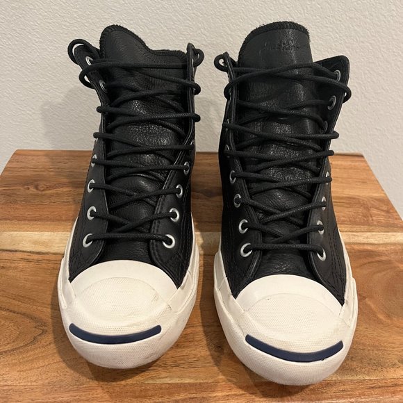 Converse Jack Purcell Leather Sneakers - Picture 7 of 8